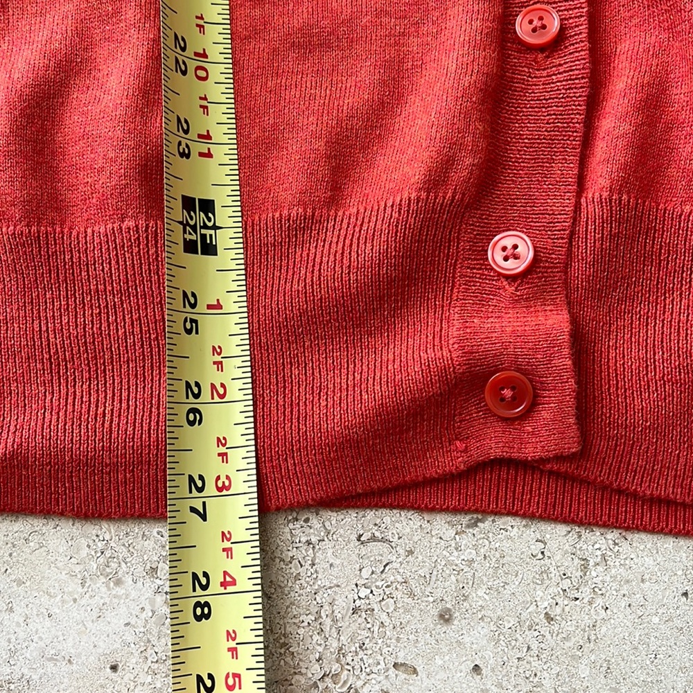 Gap Button Down Cardigan In Burnt Orange Siz - image 6